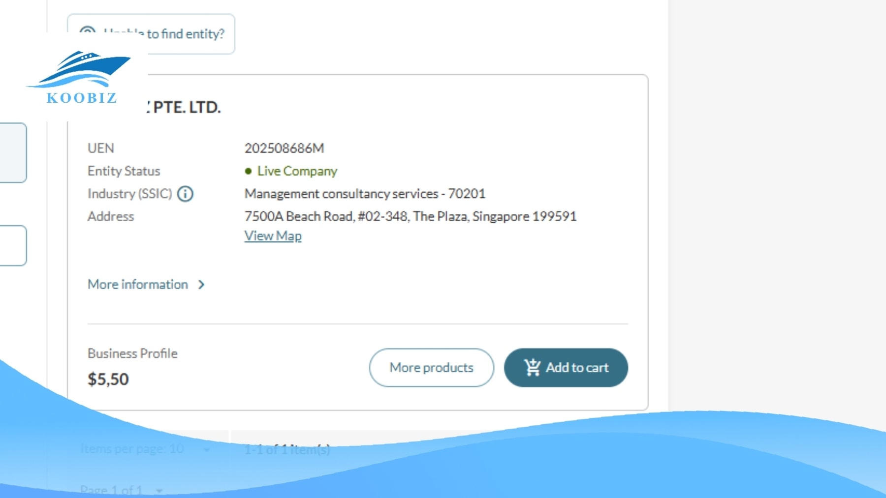 Establish the official legal identity of the company in Singapore Establish the official legal identity of the company in Singapore