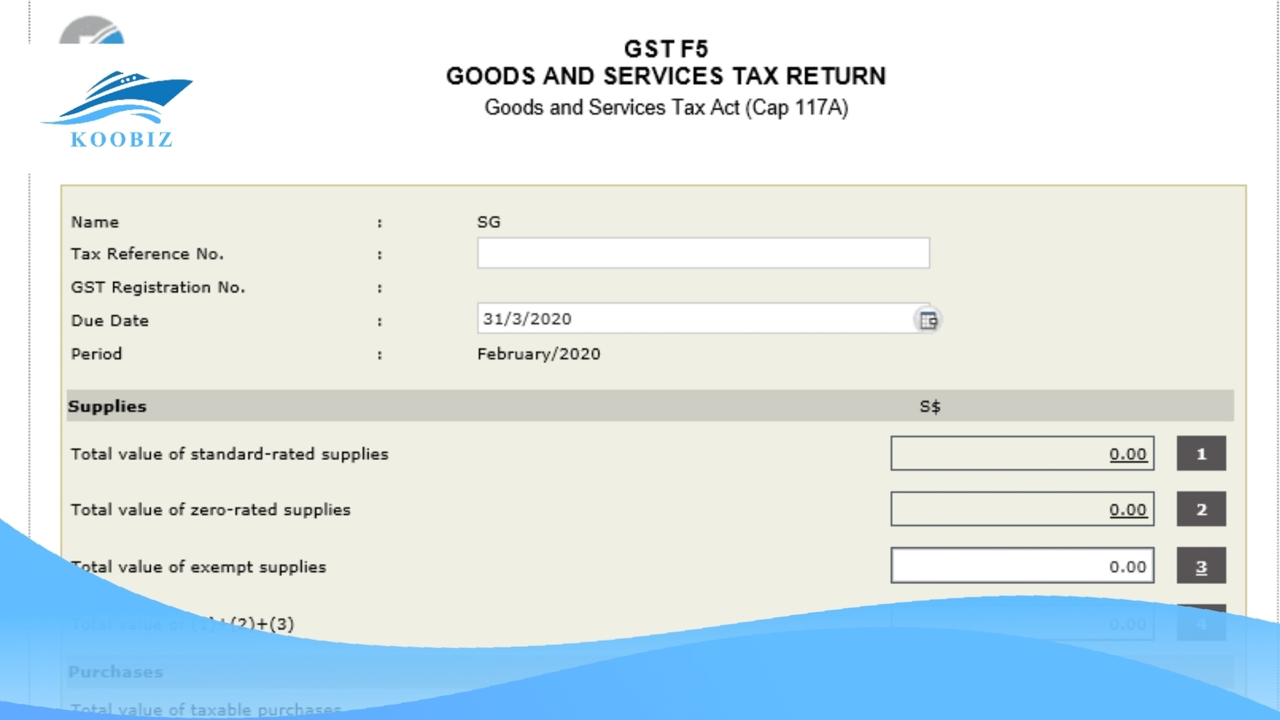 Form F5 and GST tax for Singapore businesses Form F5 and GST tax for Singapore businesses