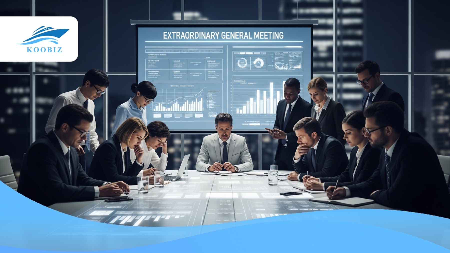 Emergency shareholders' meeting in a corporate setting Emergency shareholders' meeting in a corporate setting