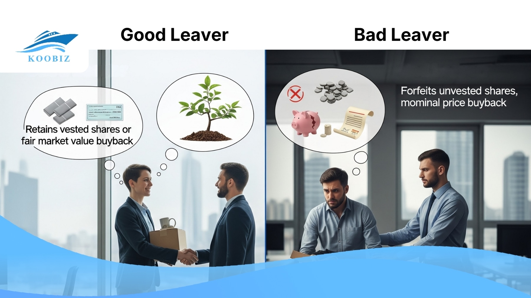 Good Bad Leaver: Different share valuations Good Bad Leaver: Different share valuations