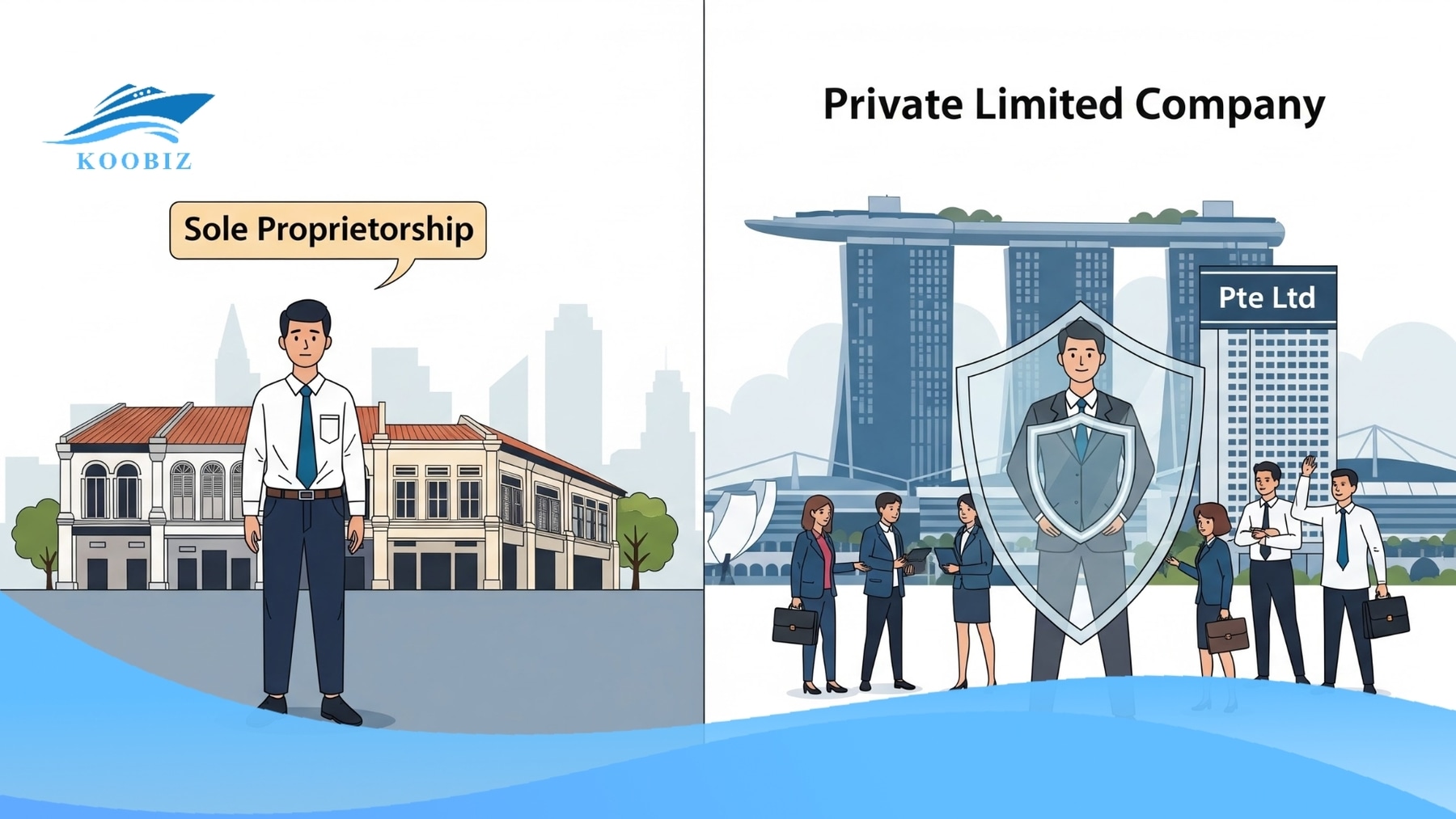 The Key Differences between Sole Proprietorship and Private Limited Company (Pte Ltd) The Key Differences between Sole Proprietorship and Private Limited Company (Pte Ltd)
